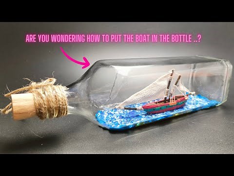 Craft Art: Ship in a Bottle and the Secrets Behind It(#diy #craft)