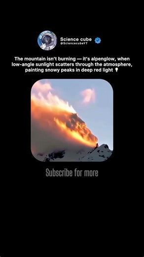 Why This Peak Looks Like It's Burning 🥶🔥