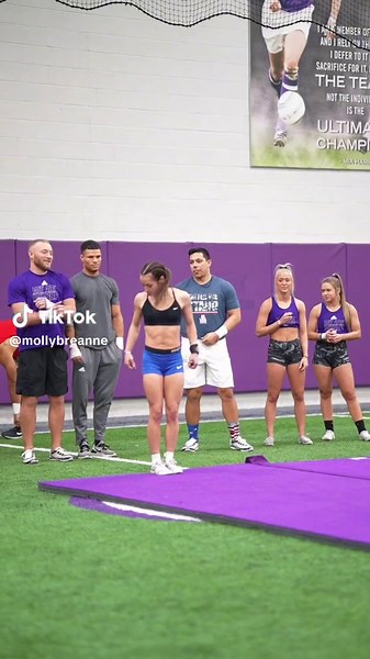 Molly Moon Cheerleader Flipping in Slow Motion