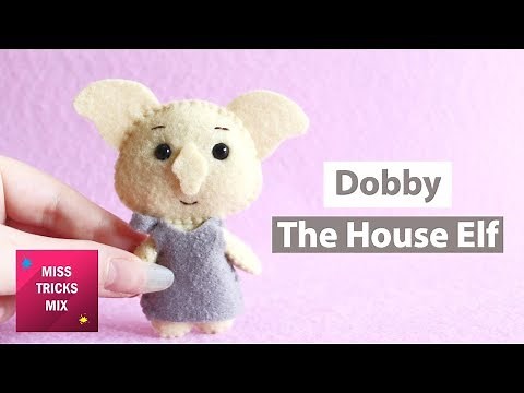 Dobby The House Elf Felt Plush | Halloween Crafts | Harry Potter Craft.