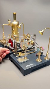 ✨RETROL SE-03 Full Metal Mill Steam Engine Kit with GF-01 Workshop Scene ✅ Real Working Steam Engine ✅ Functional Boiler, Generator & Lamp ✅ All-Metal Precision Parts ✅ Hands-On DIY Assembly ✅ STEM Learning & Energy Conversion | Scale engine world