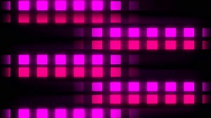 Red - ruby pink fuchsia rose neon squares grid stage lights spots floods lighting neon lights red and neon light blue. Abstract celebrate background light stage , podium show 4k