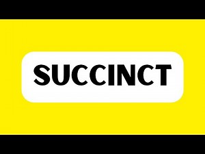 How to Pronounce Succinct (Correctly)