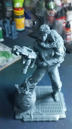 Ripley and Newt. #3dprinter #elegoosaturn #impresion3d #alien #ripley @Docxcape