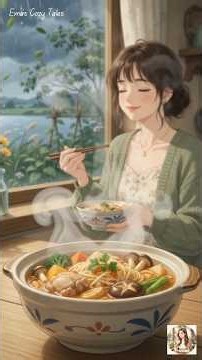 Making Chinese Hot pot 🌧️ Cozy ASMR ..Rainy Day in a Cozy Cottage