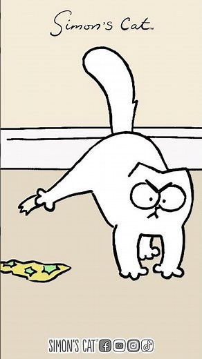 This cat finds himself in a sticky situation