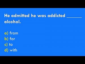 Adjective and Preposition Combinations (English Grammar Quiz)