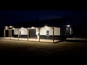 40x60 Pole Barn part 6: Cost and lighting tour