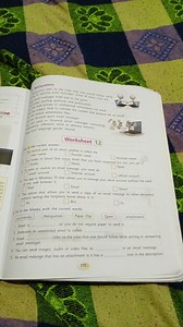 Worksheet 12Tick the correct answer.The second part of an e... | Filo