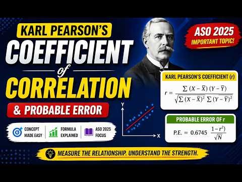 28.Karl Pearson's coefficient of correlation
