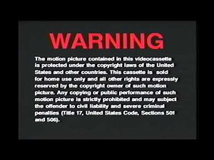 Opening to An American Tail Fievel Goes West 1992 VHS