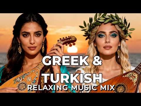 Greek & Turkish Fusion Relaxing Music: Deep Romance Mediterranean Sunset 🇬🇷🇹🇷 | Bouzouki & Oud