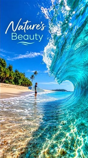 Nature’s Beauty | Crystal Clear Waves #shorts