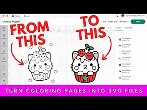 How To Turn Pictures Into SVG Files | How To Turn Coloring Pages Into SVG Files