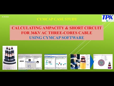 CYMCAP SOFTWARE: CALCULATING AMPACITY & SHORT CIRCUIT FOR 36KV AC THREE-CORES CABLE IN AIR