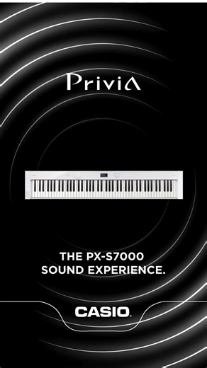 Meet the Casio Privia PX-S7000, where style meets substance. With its sleek design, integrated stand and pedals, and powerful 4-speaker Spatial Sound System, it’s crafted to deliver depth and presence from every angle. Smart Hybrid Hammer Action keys and 400 built-in tones let you express yourself with nuance and versatility. #CasioMusic #Privia #DigitalPiano #PlayCreateInspire #PianoLife #CasioPiano #MusicInnovation #LearnPiano #PianoPractice #MusicJourney