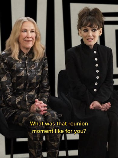 Delia Deetz will forever be one of Catherine O'Hara's most iconic roles, and it's no surprise returning to the Deetz family 36 years later in 'Beetlejuice Beetlejuice' was an especially meaningful reunion for her and Winona Ryder. #catherineohara #beetlejuicebeetlejuice #winonaryder