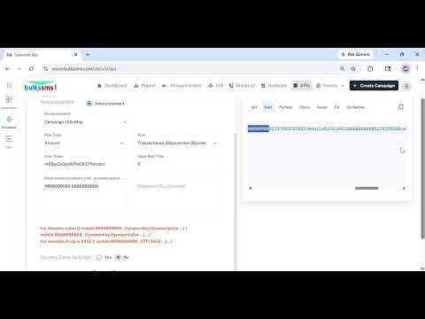 Know How to generate Voice Call broadcast Api, Hindi tutorial