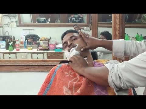 young man clean beard and shaving|| college student haircut tutorial in srk telugubarber