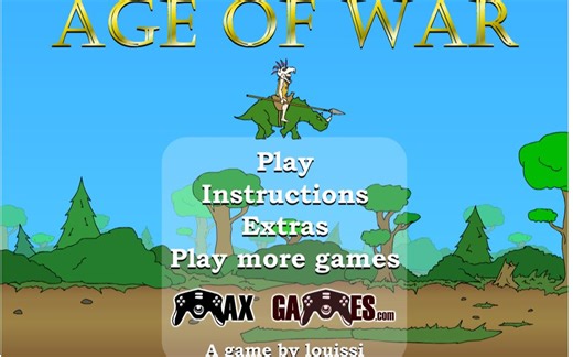 战争进化史（Age Of War）疯狂/impossible难度原始炮灰流通关