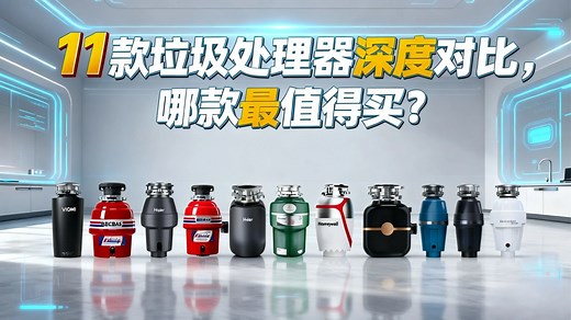 2025年高性价比垃圾处理器推荐！11款热门机型全对比，厨房必备避坑指南！