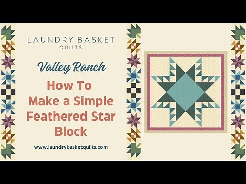How to make a Feathered Star Block - Free Tutorial, SEW Simple! - Valley Ranch QA - Center Block