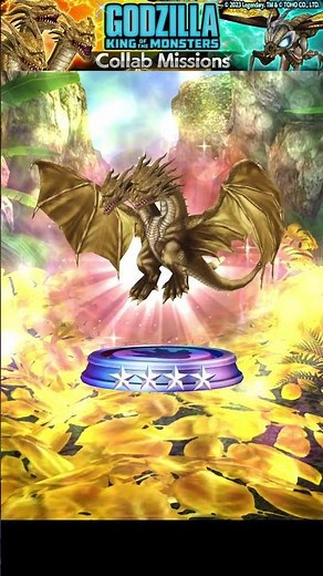 KING GHIDORAH 2019 LEADER WINNING ANIMATION ARENA RANK GAMEPLAY GODZILLA BATTLE LINE ★4キングギドラ ★4モスラ