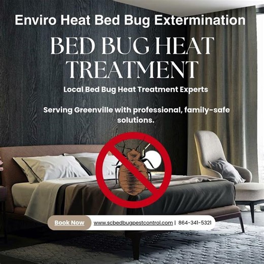 Enviro Heat Bed Bug Extermination Greenville, SC #bedbugheattreatment #bedbugremoval #bedbugs
