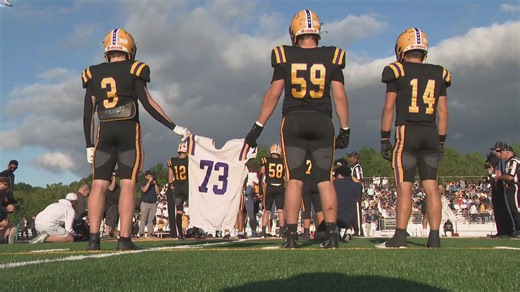 108K views · 2.3K reactions | The Eagles paid tribute to Jeremiah Kelly, a member of last year's state championship team who died in April at the age of just 18. | WKYC Channel 3 - Cleveland | Facebook