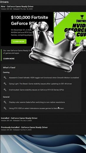 RTX Users Update NOW! NVIDIA 591.59 Is Here 🔥