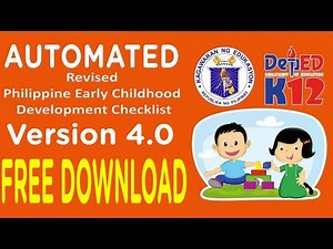How to Administer the ECCD using Automated Template Version 4.0 (SY 2020-2021) | FREE DOWNLOAD