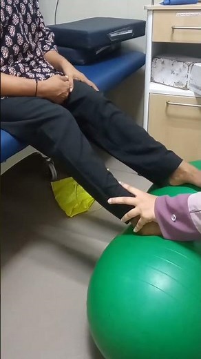peanut ball exercise to improve lower body #physiotherapy