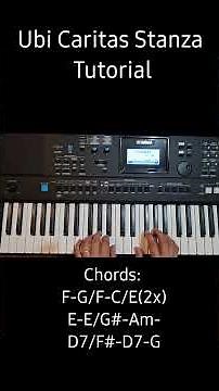 Ubi Caritas Stanza tutorial #choir #piano #fbreels #catholic #pianotutorial #