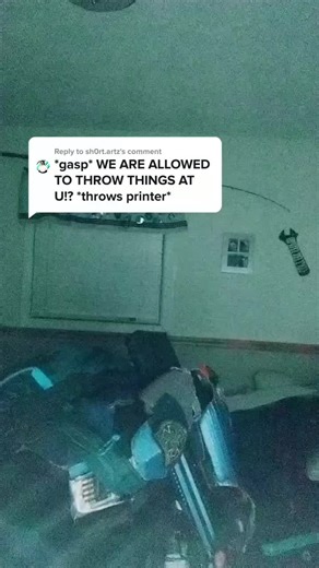 Reply to @sh0rt.artz #voiceeffects why the printer!!! #airsoft #cardboardarmor #occosplay