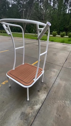 XL casting platform with custom cage. 30”x30” deck, 18” tall. Powder coat white with tan/black EVA deck and rod holders. This project cost was $2020 from #castingplatform #sightfishing #redfish #bayboat