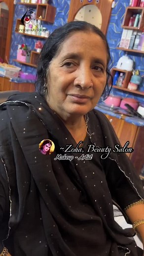 Makeup Transformation for Mature Skin at Zoha Beauty Salon