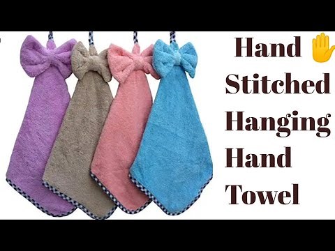 How to make kitchen & Bathroom hanging towel/Cute & Easy hand towel /step by step sink towel/DIy