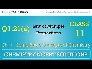 Some Basic Concepts of Chemistry Q1.21 a Chapter 1 NCERT solutions CHEMISTRY Class 11