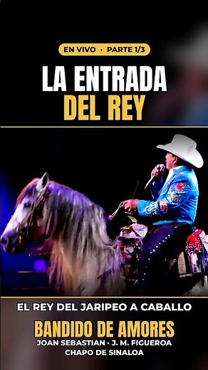 Así entra Joan Sebastian a caballo 🐎 Bandido de Amores EN VIVO (Parte 1)