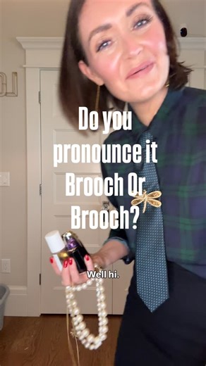 Julie Rose Allen | STYLE BASICS & BEYOND on Instagram: "Do you pronounce it brooch? Or brooch? I never know which is correct. Anywayyyyy, it’s been a while since I’ve been excited about being creative with my clothes, but this was so fun! If you’re hesitant to play in your closet- consider this your permission slip to just go for it. Watching back, I’m surprised that the smaller pearls tucked under the tie were actually cooler than I first thought. And I’ve got to figure out a way to wear that d