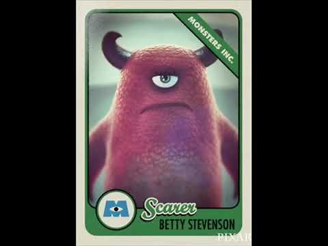 Monsters Inc and Monsters University Scare Cards