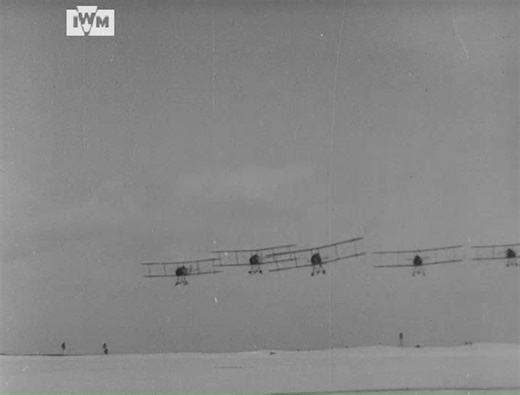 36K views · 876 reactions | Trainee pilots of the Royal Canadian Air Force filmed during winter flying at Camp Borden, Canada, early 1920s. This footage shows Avro 504s starting up and taking off in a line, one pilot waving to the camera plane. Find the full footage here: https://bit.ly/4mCw5vp Film: IWM 860 | Imperial War Museum London | Facebook