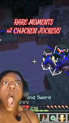 CRAZY Minecraft Chicken Jockey Moment! 😱 #Shorts #Minecraft