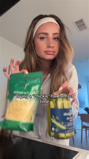 Trying a “chickle” for the first time