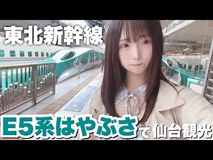【女子鉄】日本最速の新幹線で仙台を観光！【E5系はやぶさ】