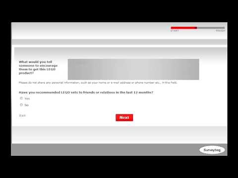 www.lego.com/productfeedback LEGO Survey Video by Surveybag