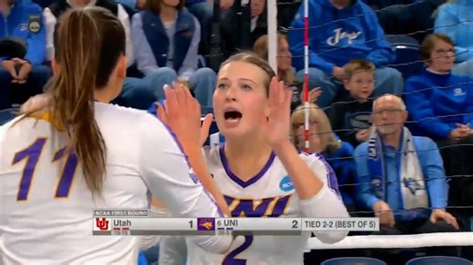 Full 5th set: UNI vs. Utah in the first round of the 2025 NCAA volleyball tournament