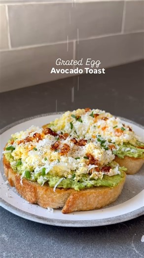 Grated Egg Avocado Toast 😍❤️‍🔥
