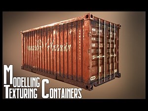 Blender Modeling Texturing Container Timelapse