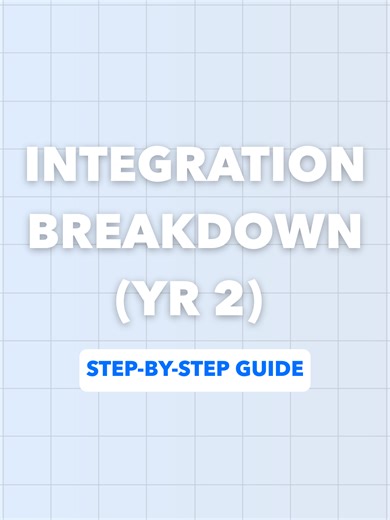 Use this framework to answer any integration question🤝 #alevelmaths #alevelmathshelp #alevelmathsrevision #studytok #mathszx